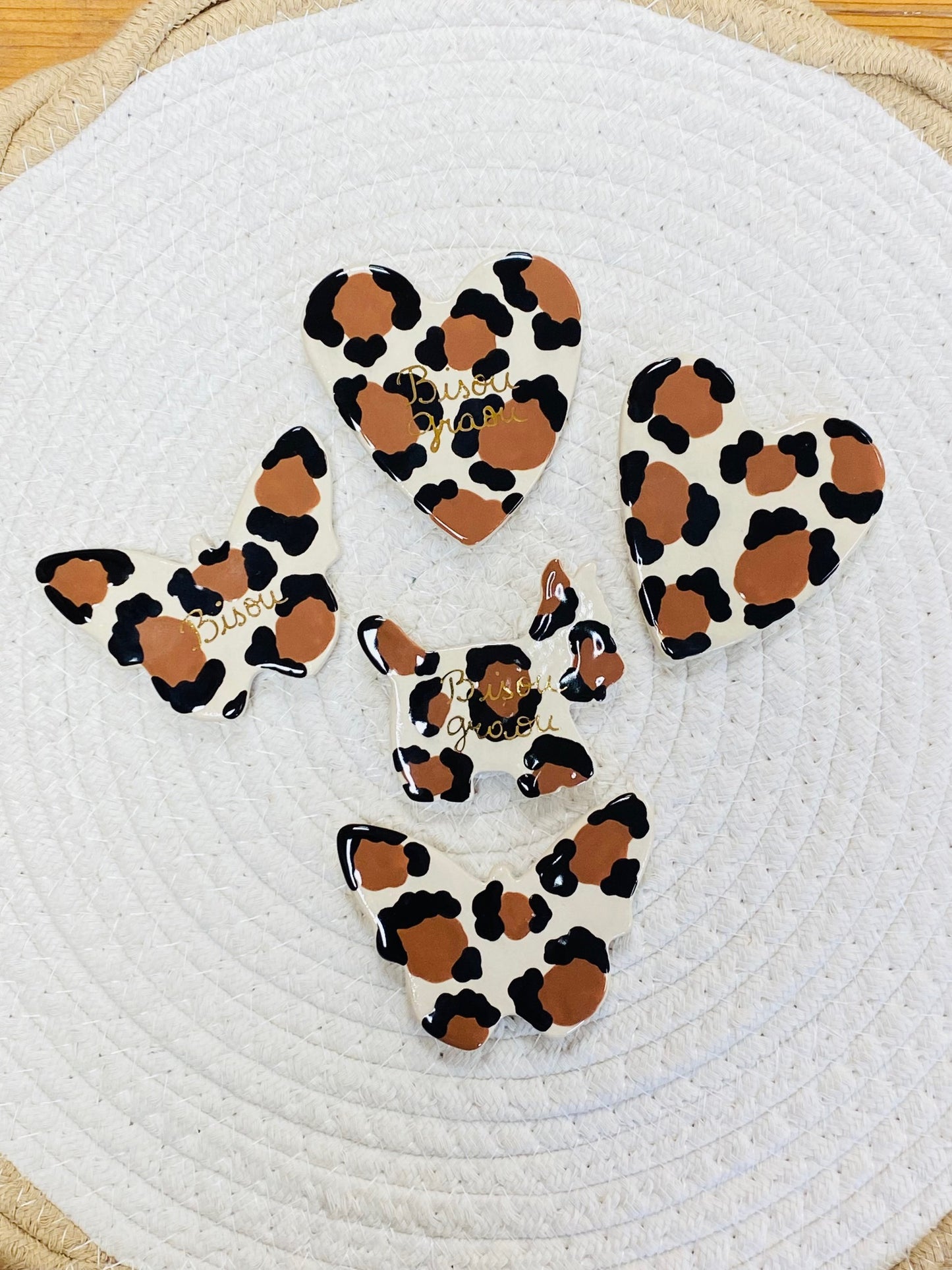 Aimant Chien Léopard - Bisou Graou