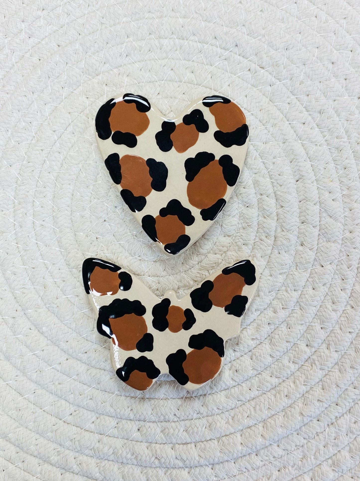 Aimant Papillon Léopard