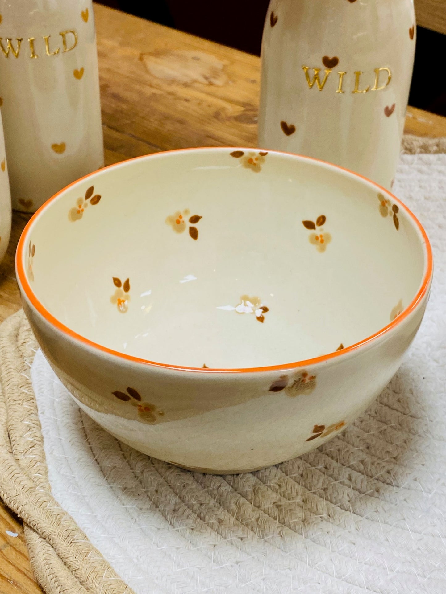 Bol Fleurs Cottage sable