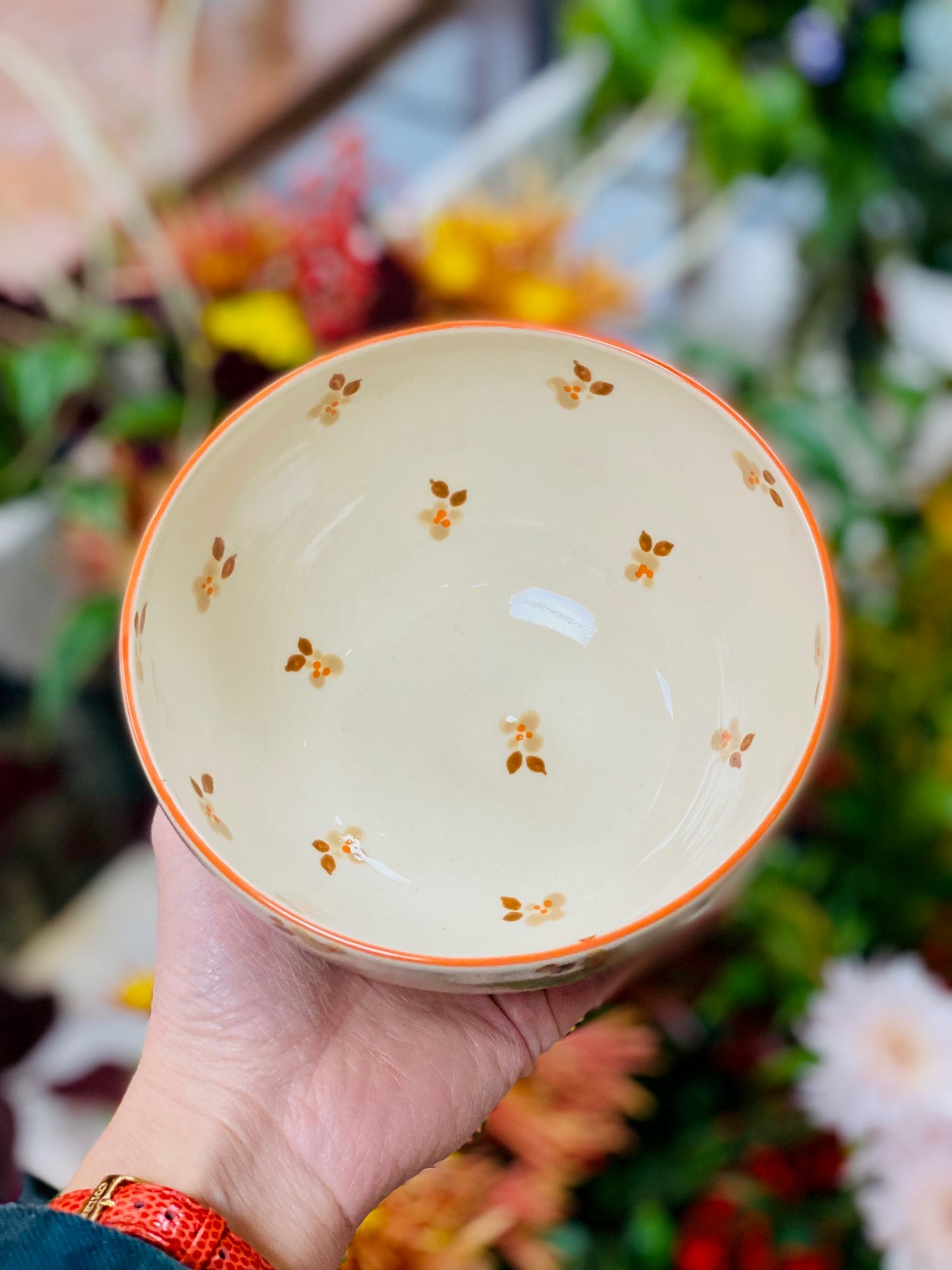 Bol Fleurs Cottage sable